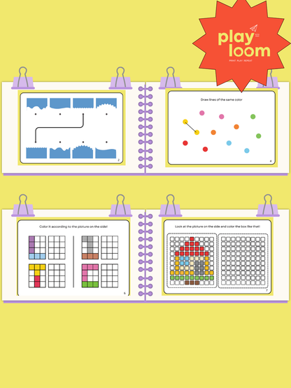 Printable logic puzzle for kids – beginner coding activity worksheet with arrows and patterns