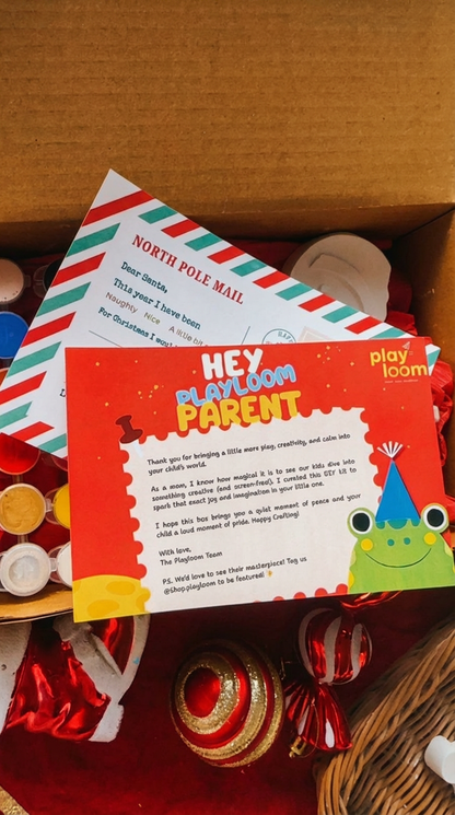 Close-up of unpainted ceramic Christmas ornaments including Santa, gingerbread men, and Christmas trees, from a Playloom craft kit.Close-up of unpainted ceramic Christmas ornaments including Santa, gingerbread men, and Christmas trees, from a Playloom craft kit.