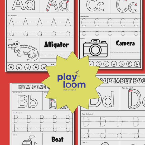 Make learning letters fun with Playloom’s Alphabet Mastery Kit — printable tracing, phonics, and letter-recognition activities for kids aged 3–6. Loved by 5000+ parents and teachers!