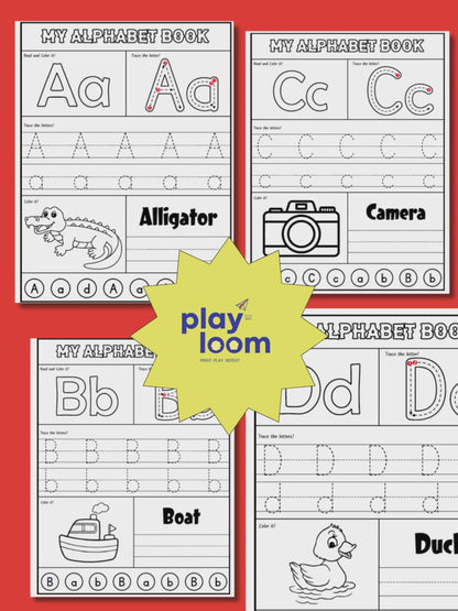 Make learning letters fun with Playloom’s Alphabet Mastery Kit — printable tracing, phonics, and letter-recognition activities for kids aged 3–6. Loved by 5000+ parents and teachers!